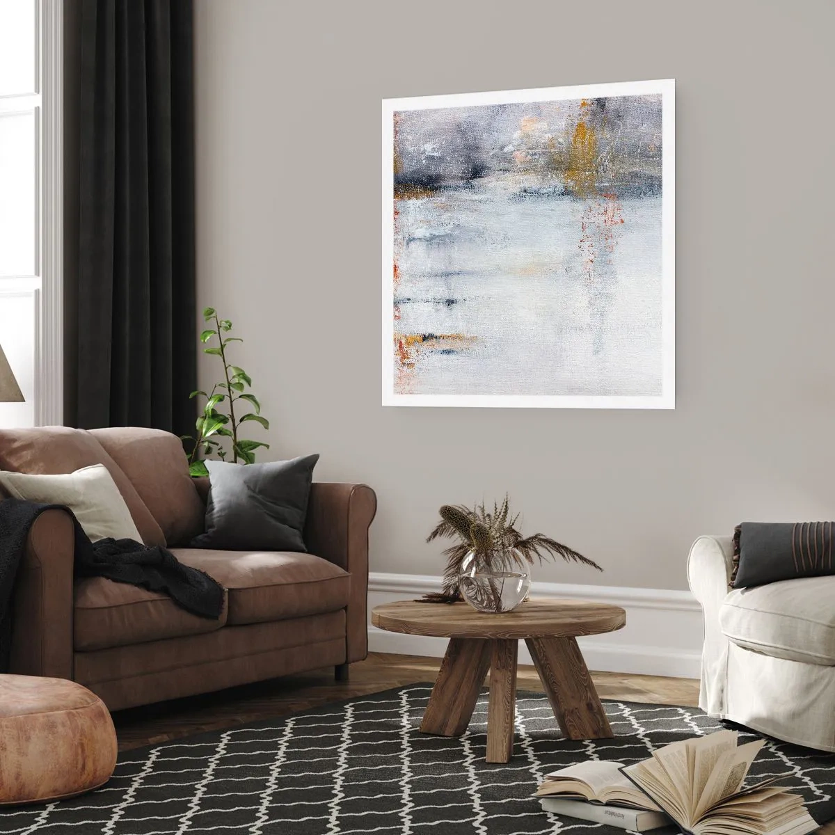 Poster - În spatele cortinei de aer - 50x50 cm