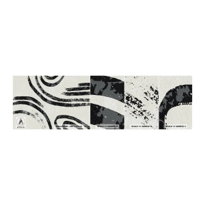 Mostră de Tapet Standard Eco - Pe jumătate oprit - Minimalism, liniuțe, Boho - 100x30 cm