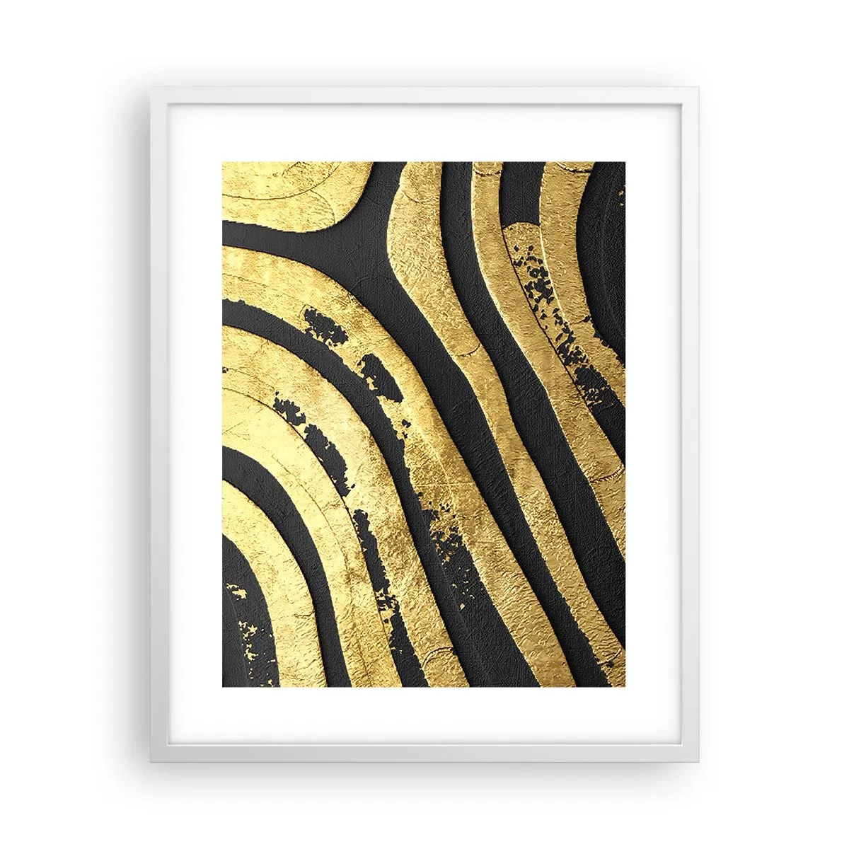 Poster în ramă albă - Totul curge - 40x50 cm