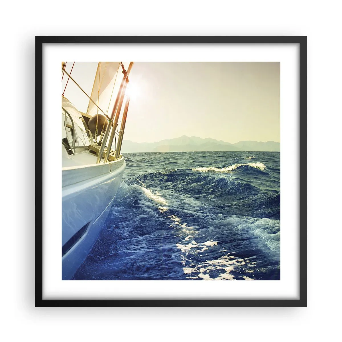 Poster în ramă neagră - După aventură - 50x50 cm