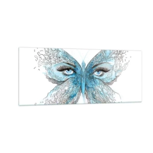 Tablou pe sticlă - Polyommatus eros - 100x40 cm
