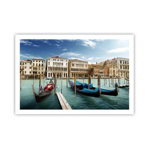 Poster - Palate în albastru - 91x61 cm