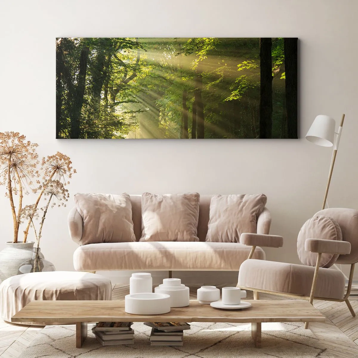 Tablou pe pânză - Moment de pădure - 140x50 cm