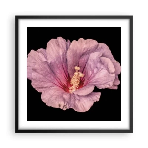 Poster în ramă neagră - Direct la inimă - 50x50 cm