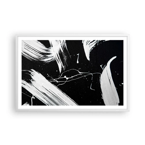 Poster în ramă albă - Abisul întunericului - 91x61 cm