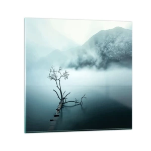 Tablou pe sticlă - Din apă și ceață - 70x70 cm