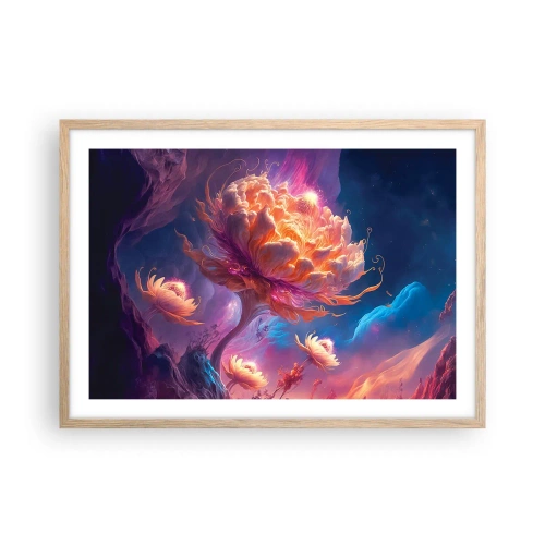 Poster în ramă de stejar deschis - O altă lume - 70x50 cm