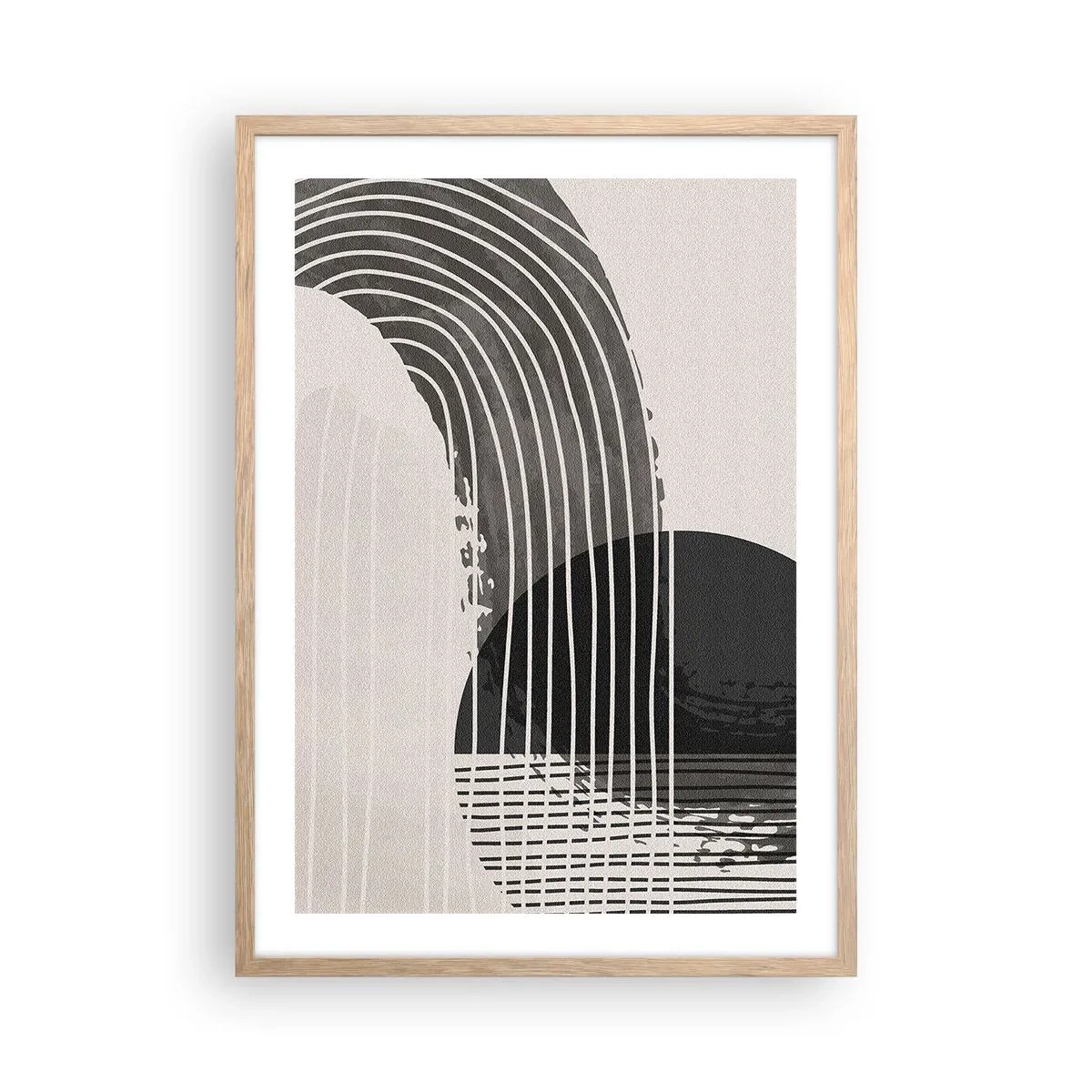 Poster în ramă de stejar deschis - Până acolo și înapoi - 50x70 cm