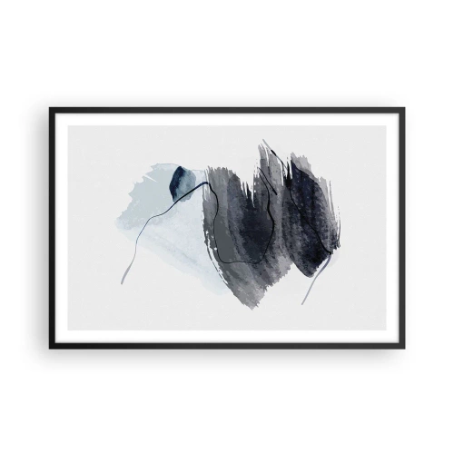 Poster în ramă neagră - Intensitate și mișcare - 91x61 cm