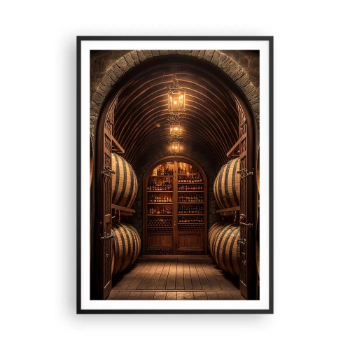Poster în ramă neagră - Beciul cu atmosferă - 70x100 cm