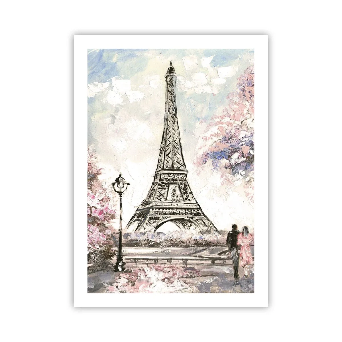 Poster - Plimbare în aprilie la Paris - 50x70 cm