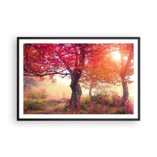 Poster în ramă neagră - O frenezie de înflorire - 91x61 cm