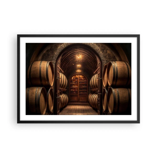 Poster în ramă neagră - Beciul cu atmosferă - 70x50 cm
