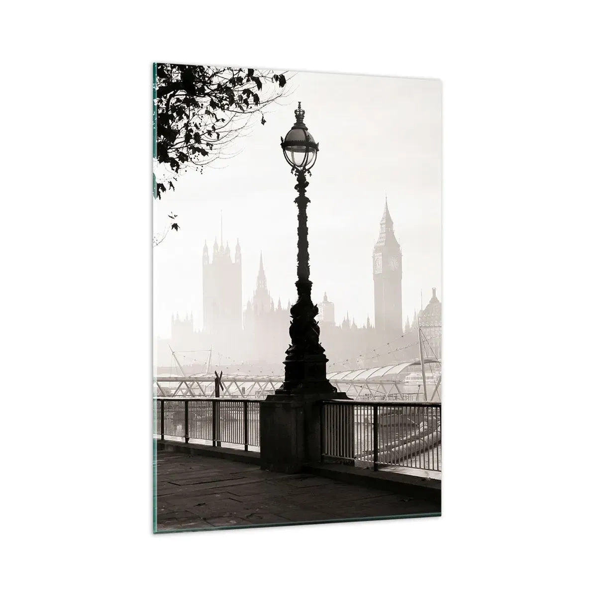 Tablou pe sticlă - Londra de dimineața - 80x120 cm