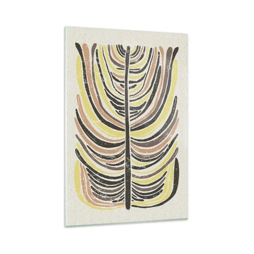 Tablou pe sticlă - Abstracția plină de viață - 80x120 cm