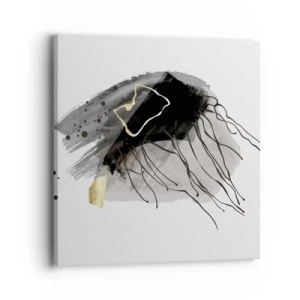 Tablou pe pânză - Negru și aur - 40x40 cm