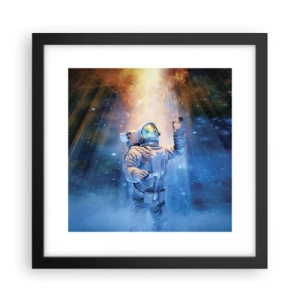 Poster în ramă neagră - În cele din urmă am ajuns - 30x30 cm