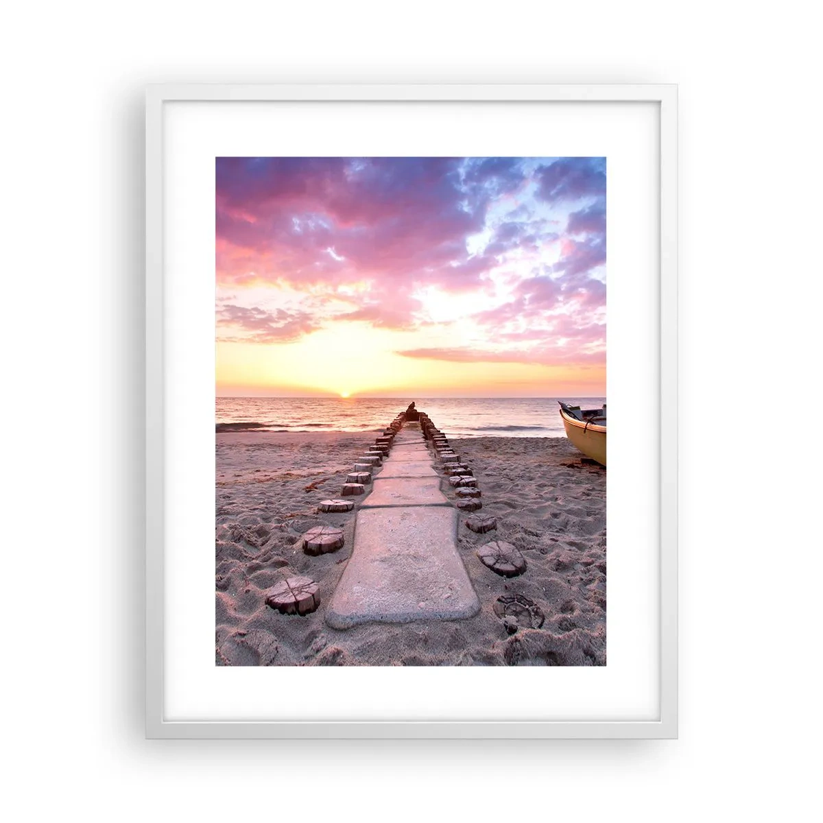 Poster în ramă albă - Un moment de experiență profundă - 40x50 cm