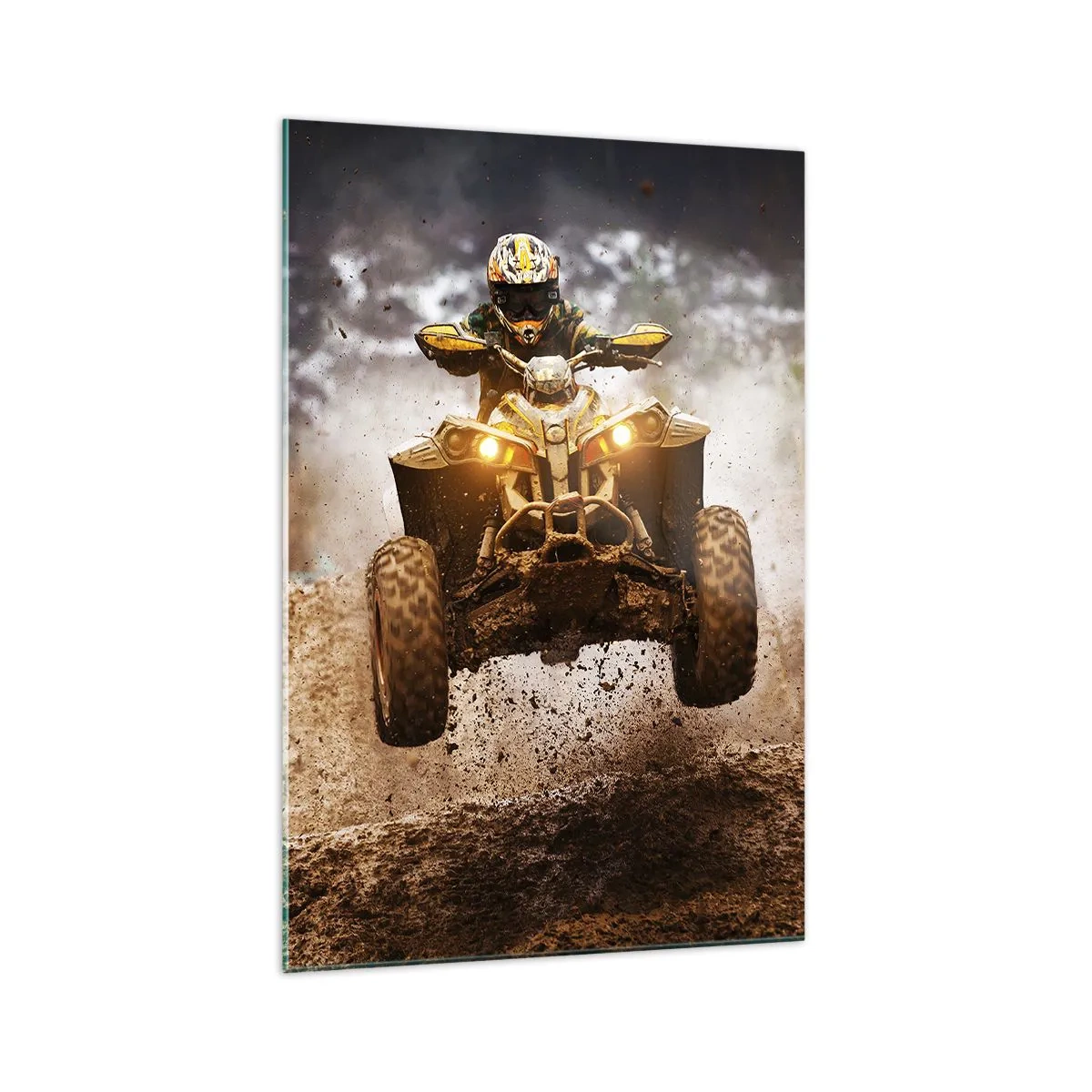 Tablou pe sticlă - No risk no fun - 70x100 cm