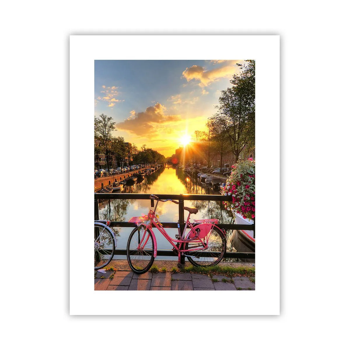 Poster - Dimineața de primăvară în Amsterdam - 30x40 cm