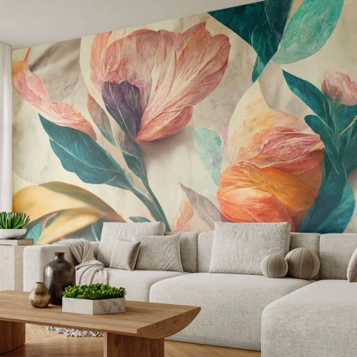 Tapet Standard Eco - Flori din insulele sudice - Flori, Epocă, Botanică - 150x105 cm
