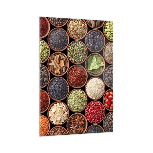 Tablou pe sticlă - Toate gusturile lumii - 70x100 cm