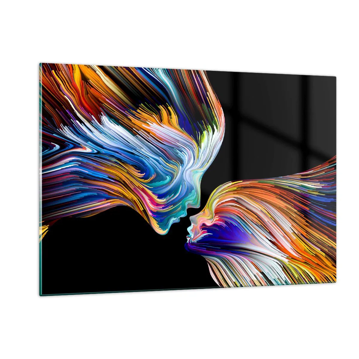 Tablou pe sticlă - Fuziune de energie și lumină - 120x80 cm