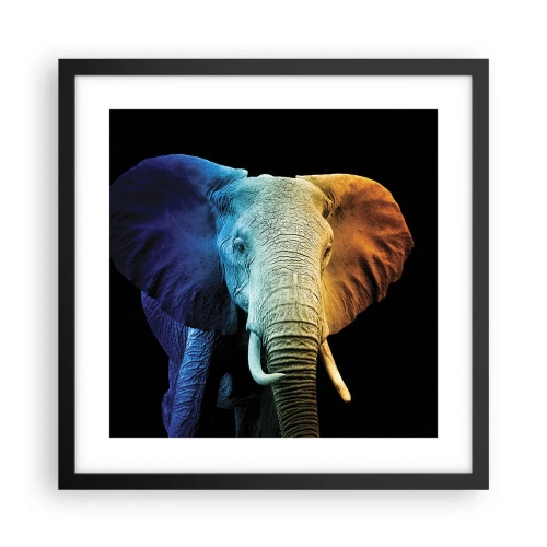 Poster în ramă neagră - Excentric, nu ciudat - 40x40 cm