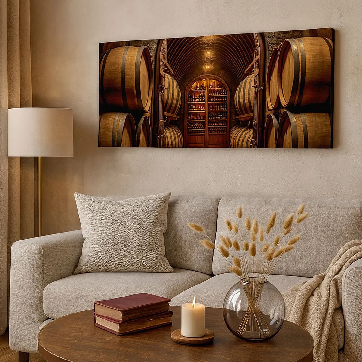 Tablou pe pânză - Beciul cu atmosferă - 100x40 cm