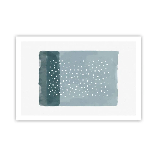 Poster - Crescute pe albastru - 91x61 cm
