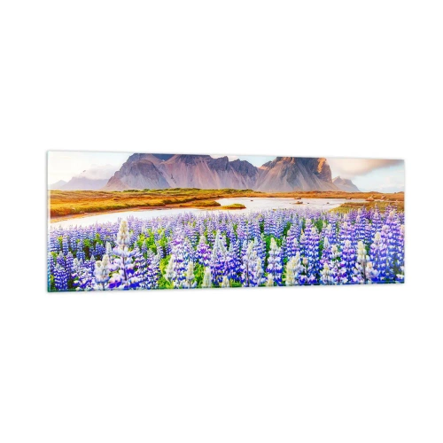 Tablou pe sticlă - Putere și severitate alături de blândețe - 90x30 cm