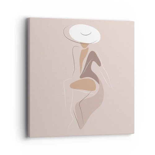 Tablou pe pânză - O doamnă adevărată - 40x40 cm