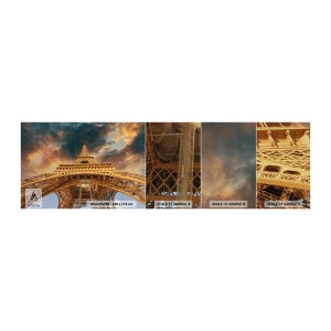 Mostră tapet Premium Sand - Cum a ajuns omenirea la cer - turnul Eiffel, Arhitectură, Paris - 100x30 cm