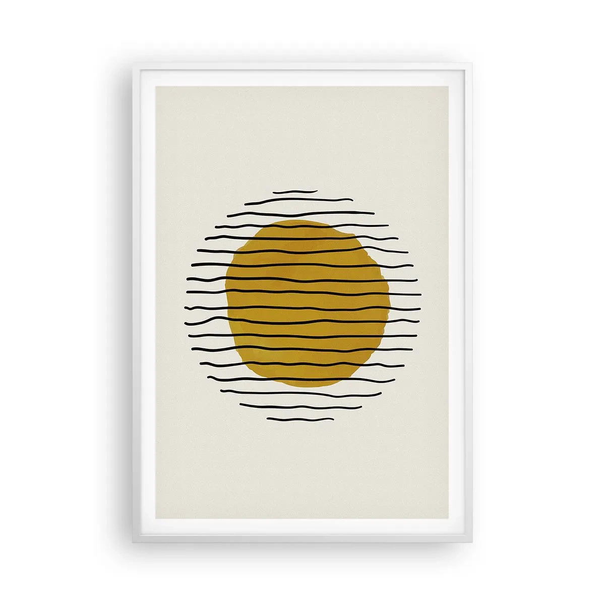 Poster în ramă albă - Abstracție tremurândă de căldură - 70x100 cm