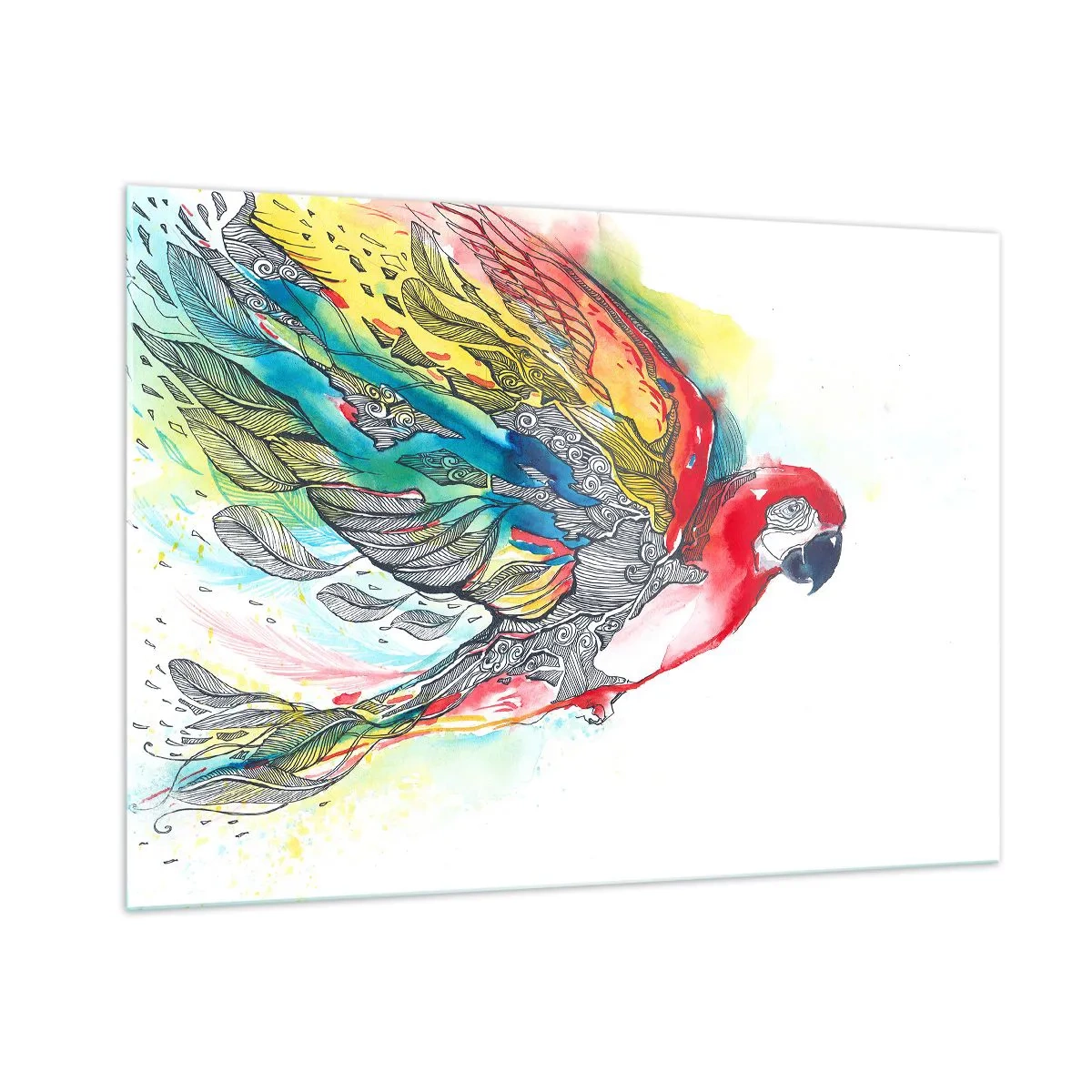 Tablou pe sticlă - Trăiește în culori - 100x70 cm