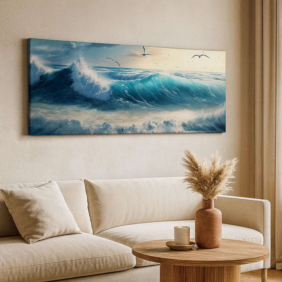 Tablou pe pânză - Sunetul valurilor doar pentru tine - 30x30 cm