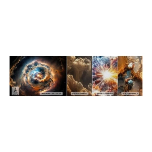 Mostră tapet Premium Sand - Început - Univers, Cosmos, Galaxie - 100x30 cm