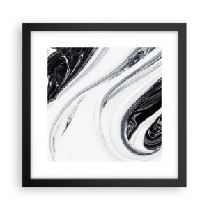 Poster în ramă neagră - Combinație de contrarii - 30x30 cm