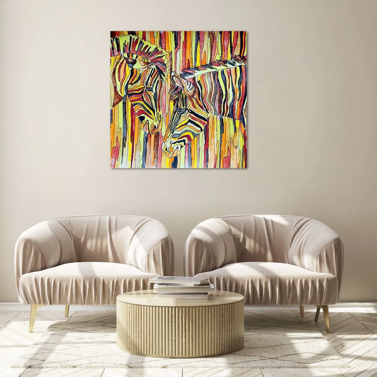 Tablou pe sticlă - Deci și tu.. - 50x50 cm