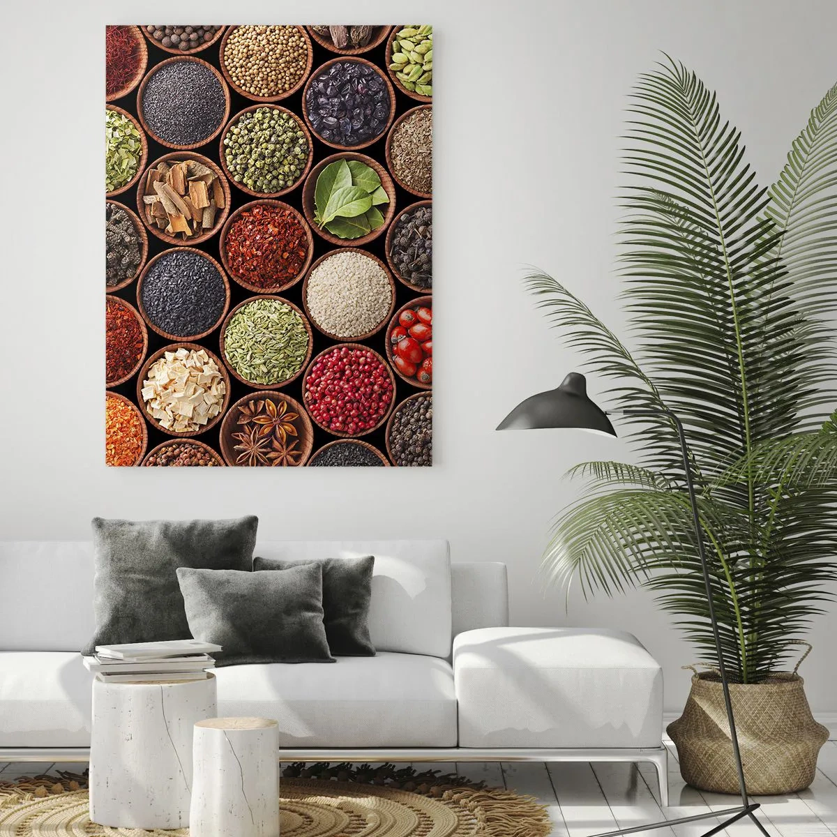 Tablou pe sticlă - Toate gusturile lumii - 80x120 cm