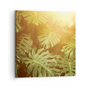 Tablou pe pânză - Poftiți în verde - 70x70 cm