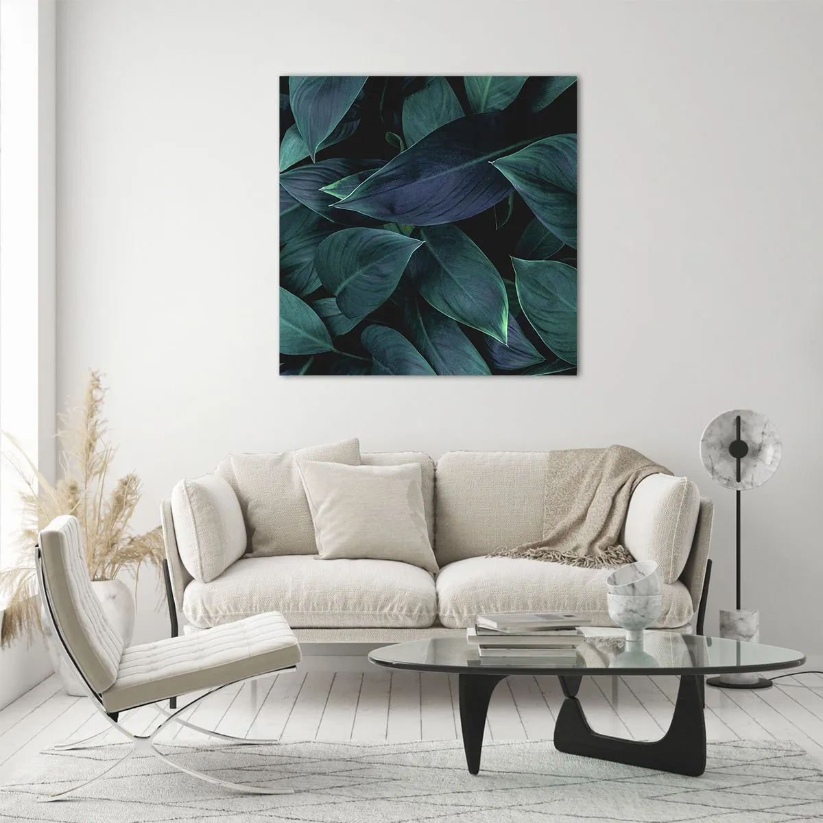 Tablou pe sticlă - Verdeața în sine - 70x70 cm