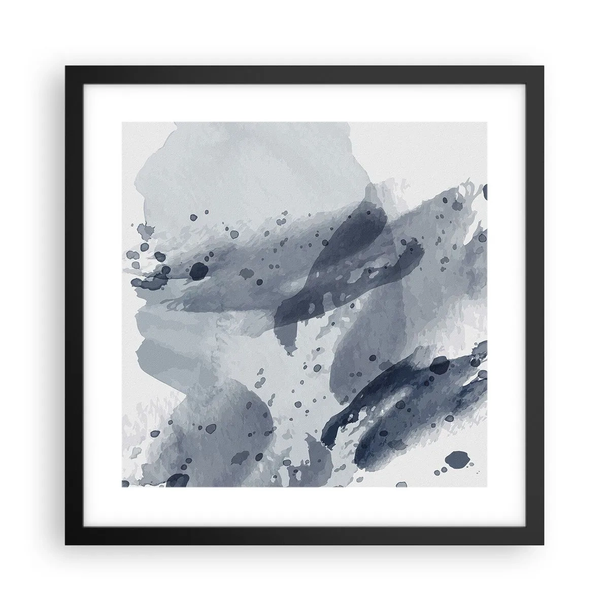 Poster în ramă neagră - Un studiu al naturii de apă - 40x40 cm