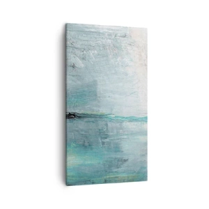 Tablou pe pânză - Orizontal în albastru - 45x80 cm