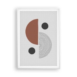 Poster în ramă albă - Excelența roții - 70x100 cm