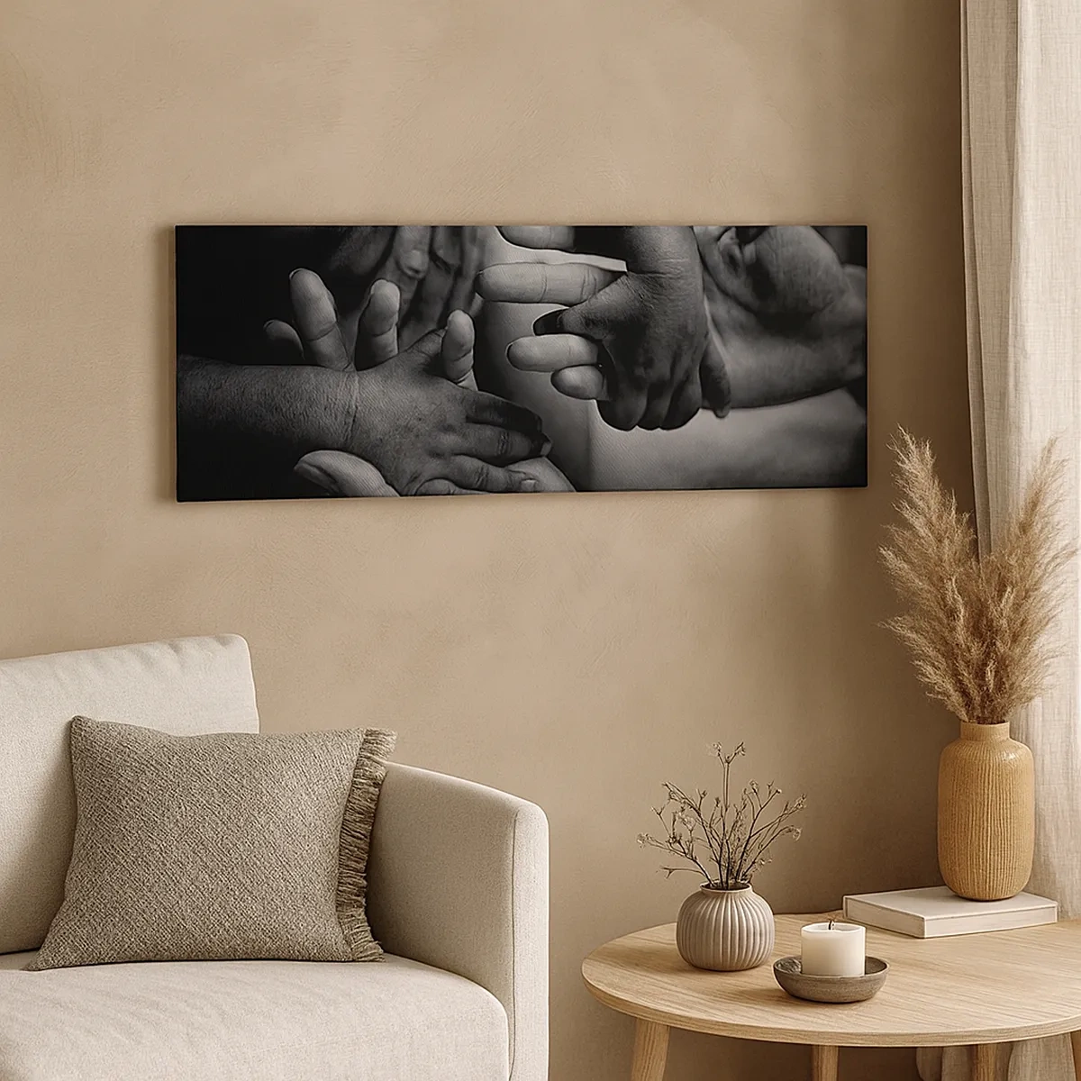 Tablou pe pânză - A fi om - 30x30 cm