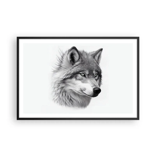 Poster în ramă neagră - Alfa - fără îndoială - 91x61 cm