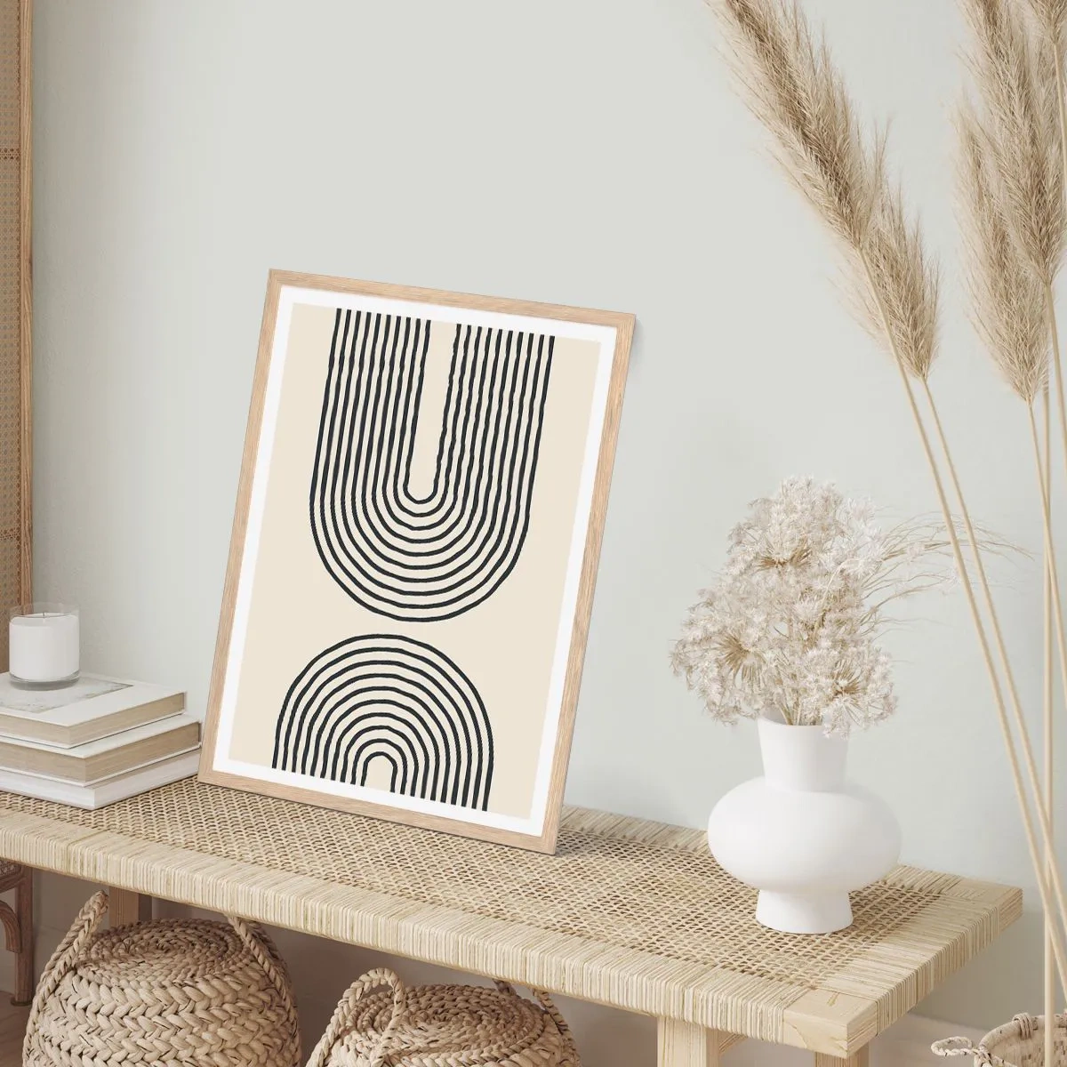 Poster în ramă de stejar deschis - În curând... - 30x40 cm