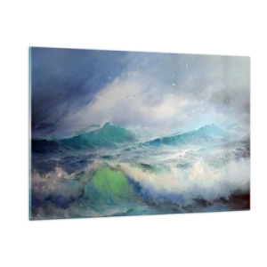 Tablou pe sticlă - Vârtejul a gemut de triumf... - 120x80 cm