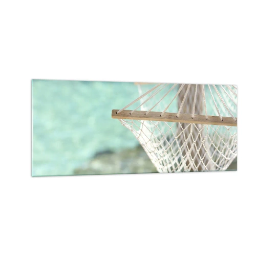 Tablou pe sticlă - Timp de relaxare - 100x40 cm